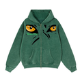 Zip-Through Boxy Fleece Hoodie