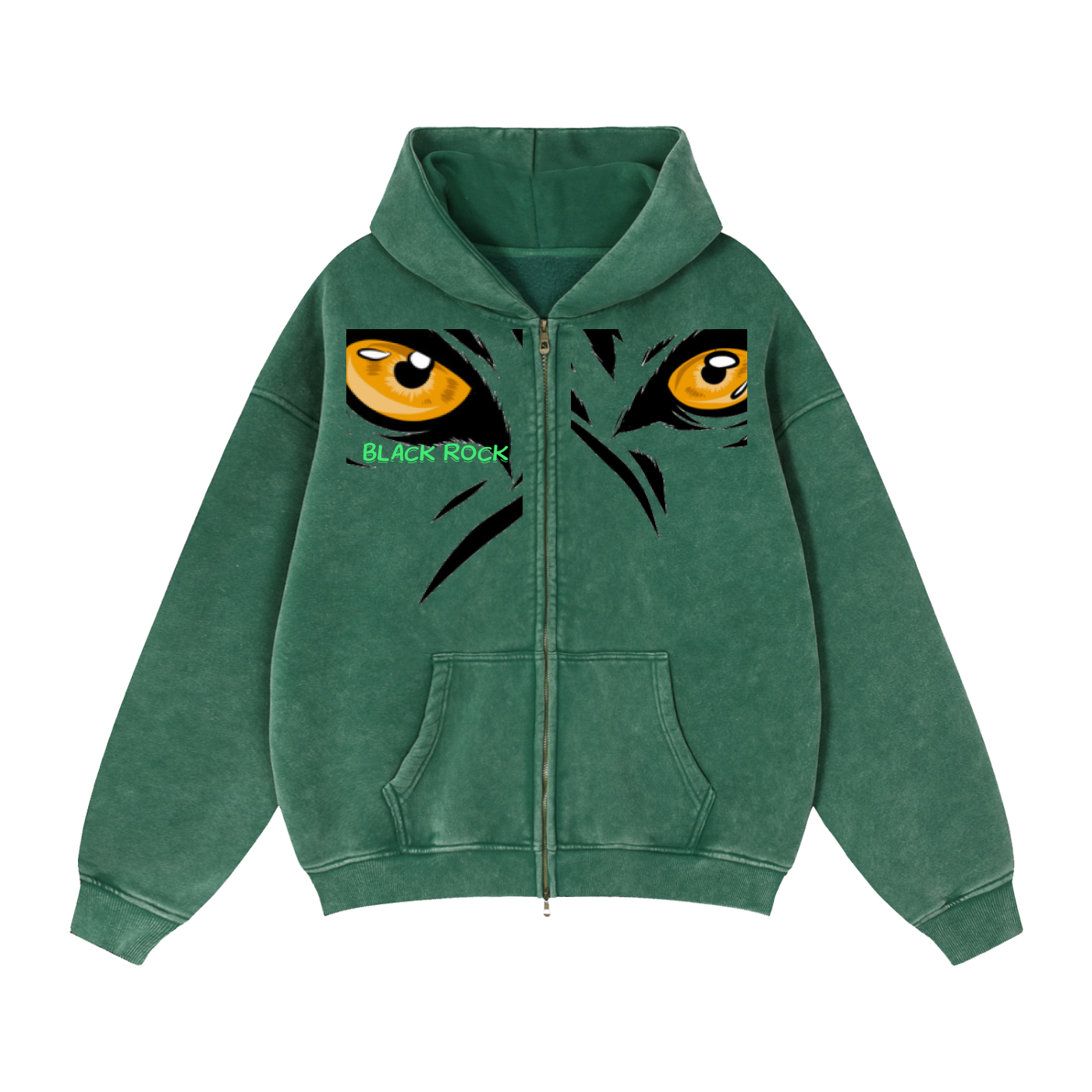 Zip-Through Boxy Fleece Hoodie