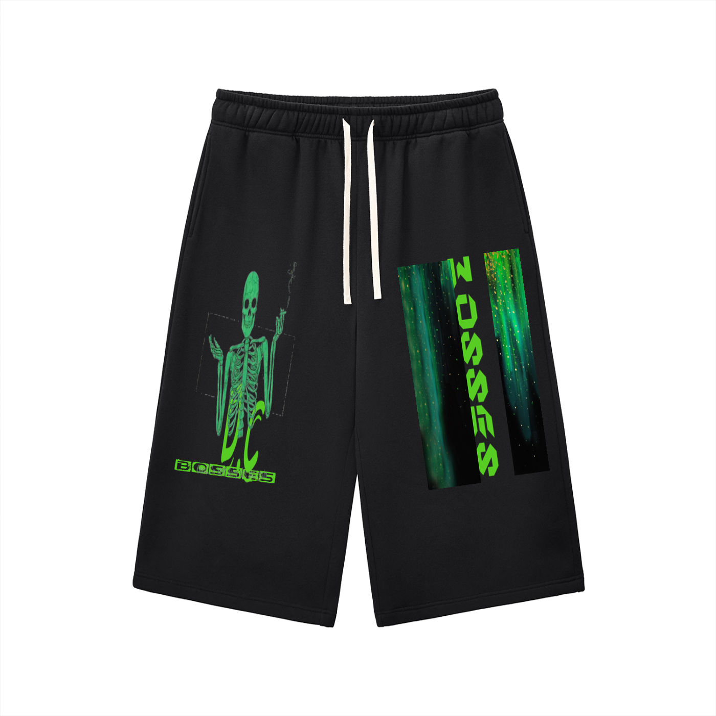 Relaxed Drawstring Three-quarter Sweatpants