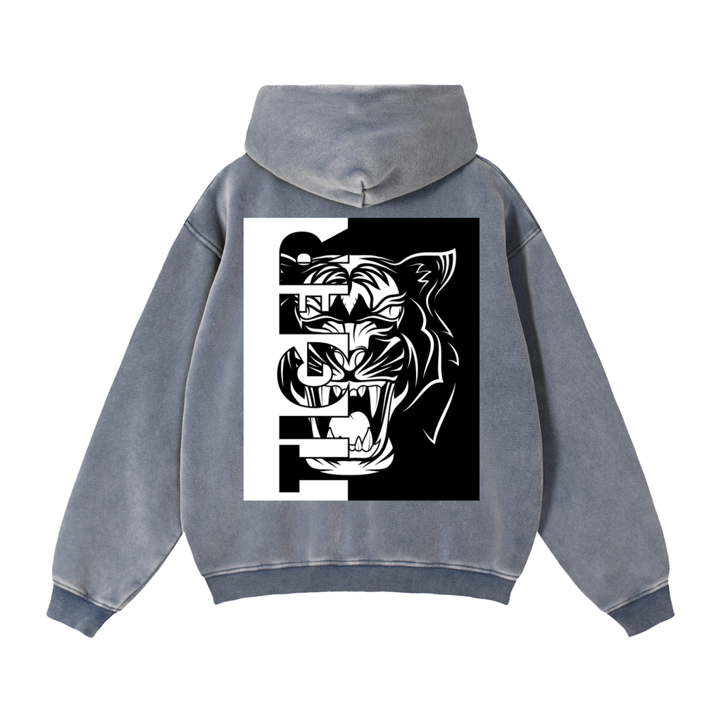 Zip-Through Boxy Fleece Hoodie