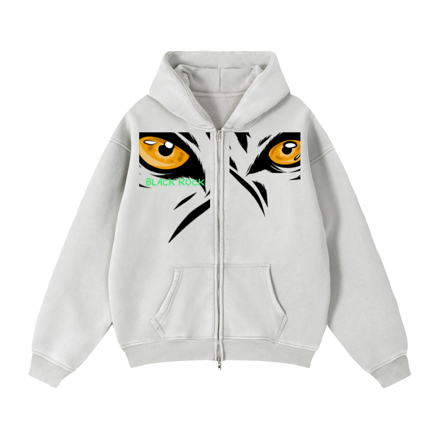 Zip-Through Boxy Fleece Hoodie
