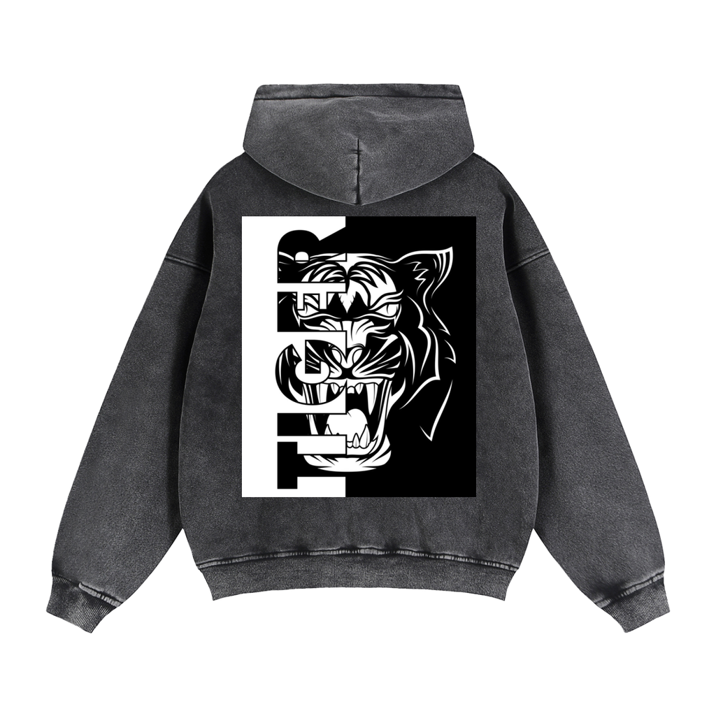 Zip-Through Boxy Fleece Hoodie