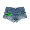 Women's Vintage Wash Raw Hem Denim Shorts