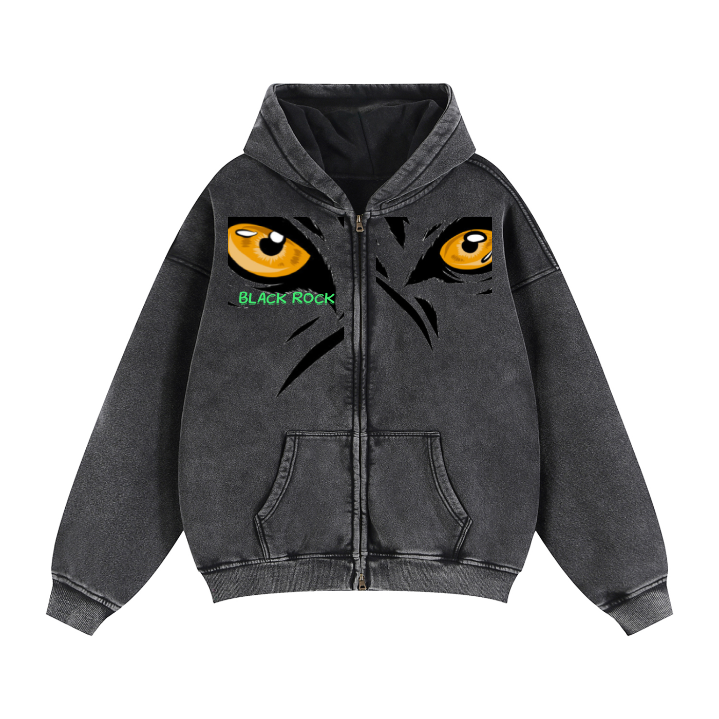 Zip-Through Boxy Fleece Hoodie