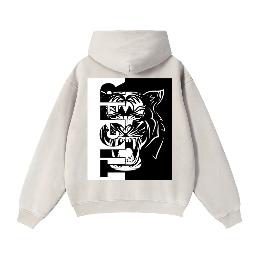 Zip-Through Boxy Fleece Hoodie