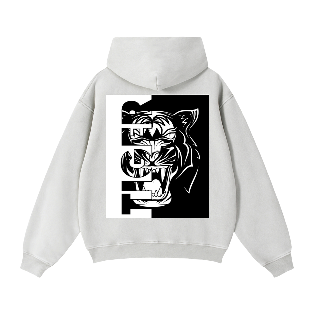 Zip-Through Boxy Fleece Hoodie