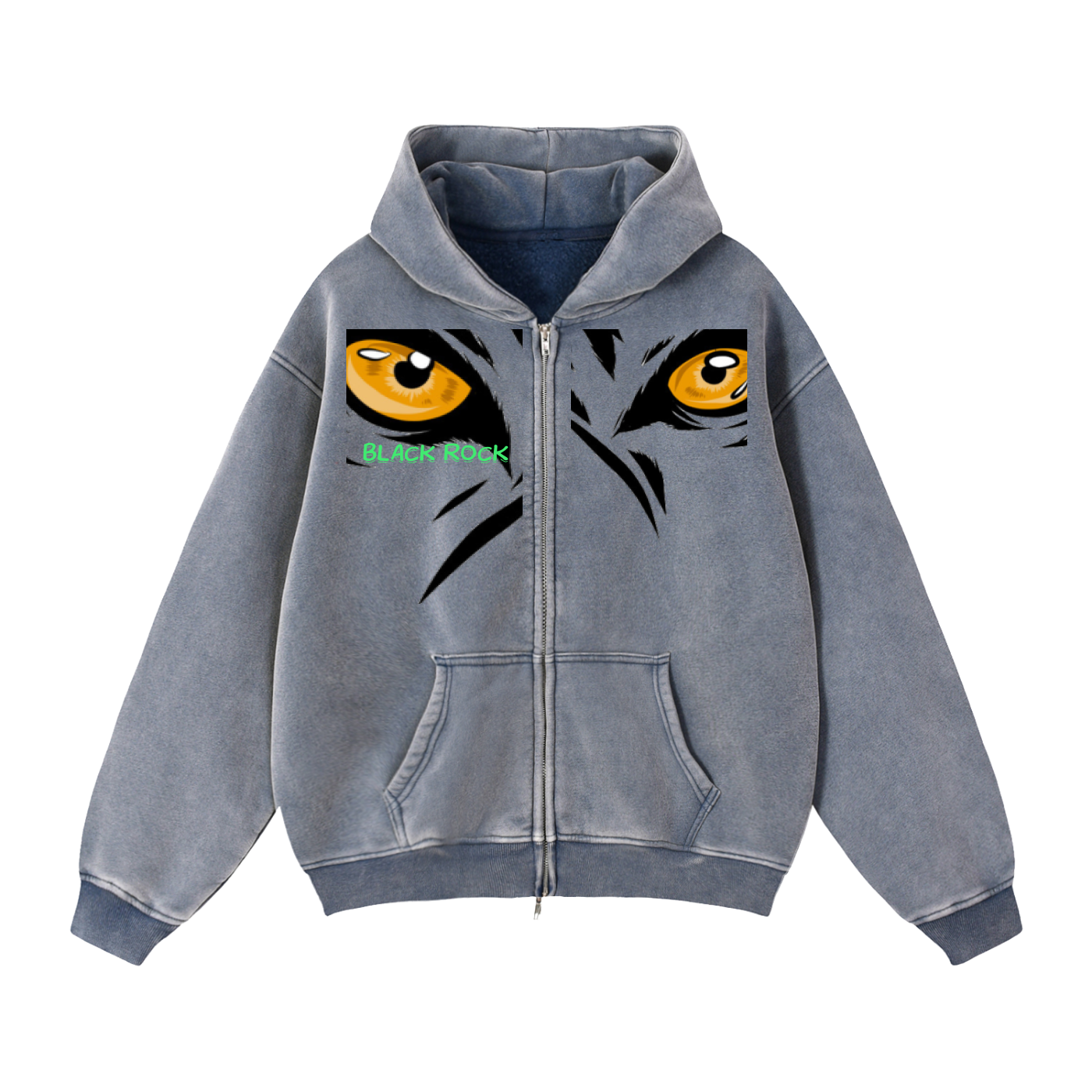 Zip-Through Boxy Fleece Hoodie